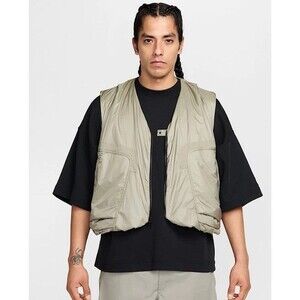 Nike Tech Men’s Woven Vest Olive Loose Fit Size X-Large HM4262-320 NWT